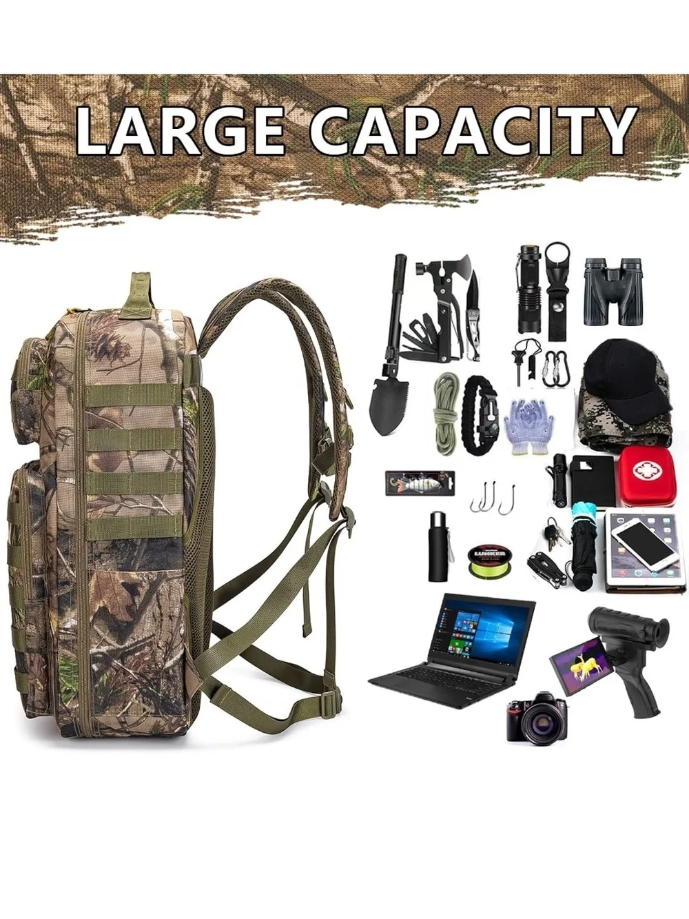 Tactical Camo Backpack - Realtree Style